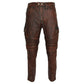 Pantalon de moto en cuir pour homme motard