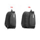 Sacoche de selle moto noire extensible