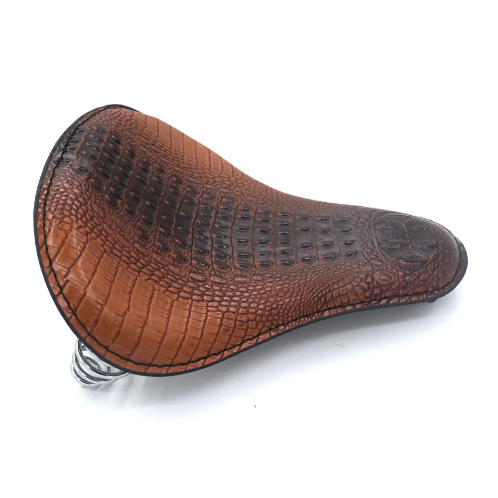 Selle de moto bobber marron confort