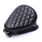 Selle de moto bobber en cuir noir