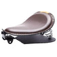 Selle de moto bobber en cuir marron