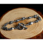 Bracelet biker tête de mort (argent)